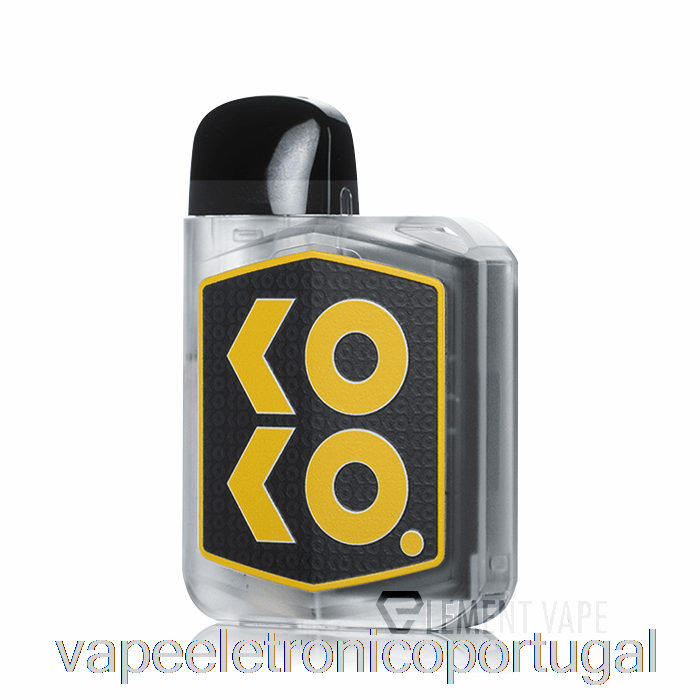 Vape Eletrônico Uwell Caliburn Koko Prime 15w Pod Sistema Translúcido Preto E Dourado